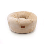 Leeby Cama Donut Premium Capa Amovível de Veludo branco para gatos, , large image number null